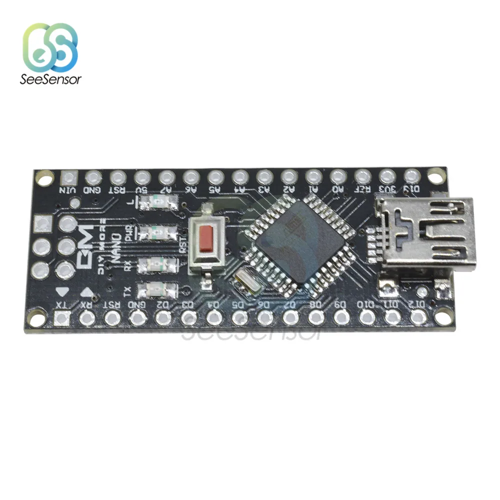 Плата микроконтроллера PL2303TA Nano 3 0 4 ATmega328P 5 в 16 МГц для USB-драйвера Arduino Комплект