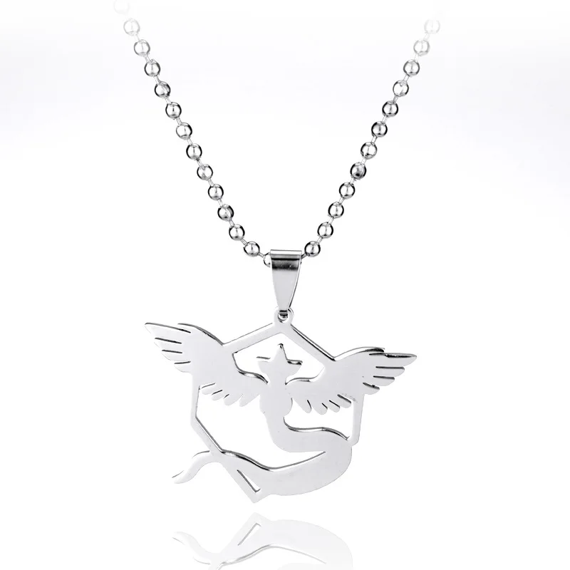 Hot style Pokemon Go elves baby three camps symbol stainless steel necklace pendant | Украшения и аксессуары