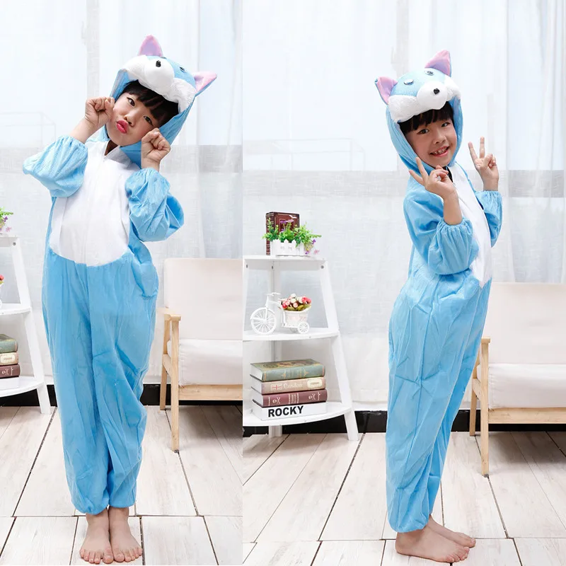 XS-4XL 28 Styles Unisex Cute Kids Children Cartoon Winter Animal Pajamas Sleepwear Halloween Costumes Cosplays dress |