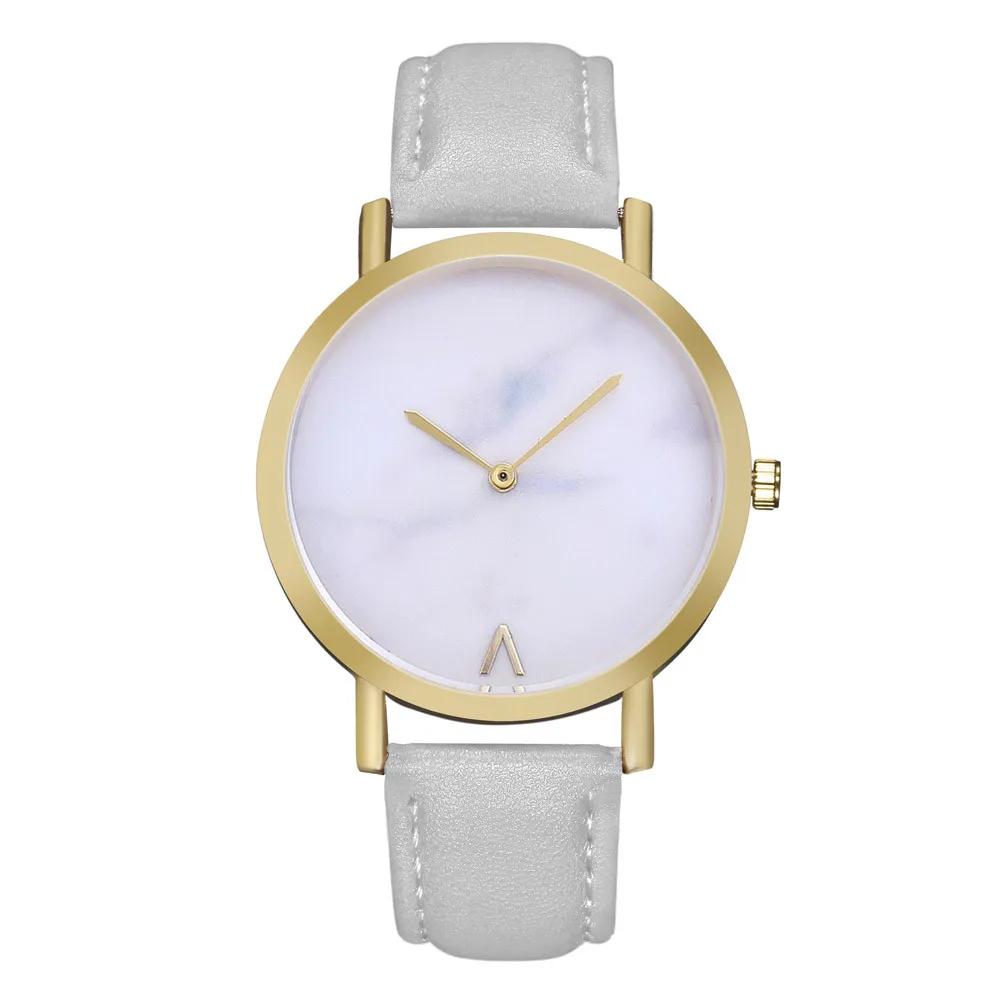 Новинка 2019 Модные женские кожаные повседневные часы Роскошные Аналоговые