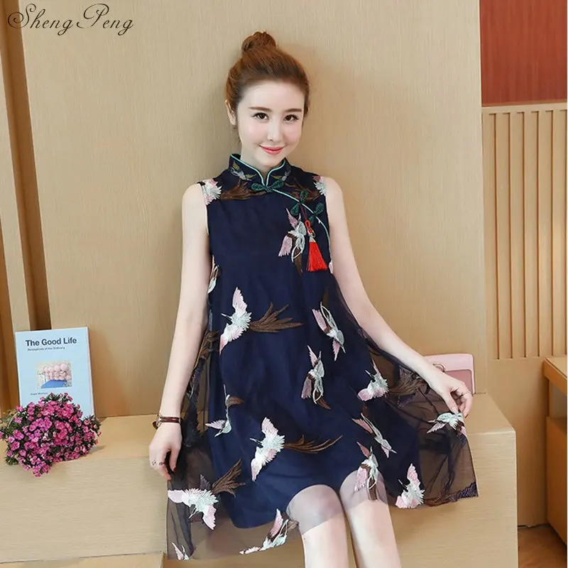 Китайский стиль свадебное мини платье Ципао Ретро сексуальное тонкое вечернее