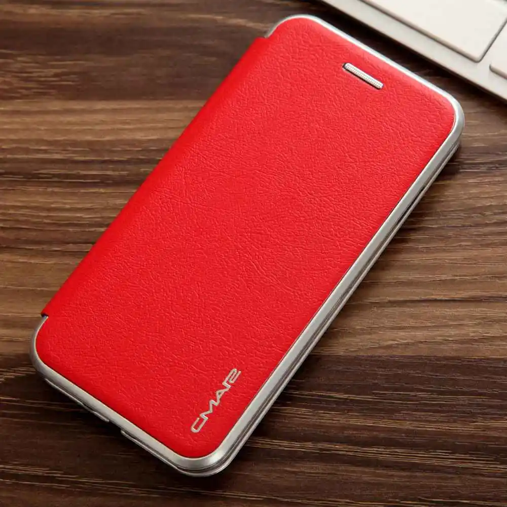 Красный Флип-чехол для iPhone 6 S 7 8 iPhone X XS Max XR 11 Pro Max роскошный кожаный держатель для карт чехол для iPhone 6 S 7 8 Plus чехол-кошелек - Цвет: Красный