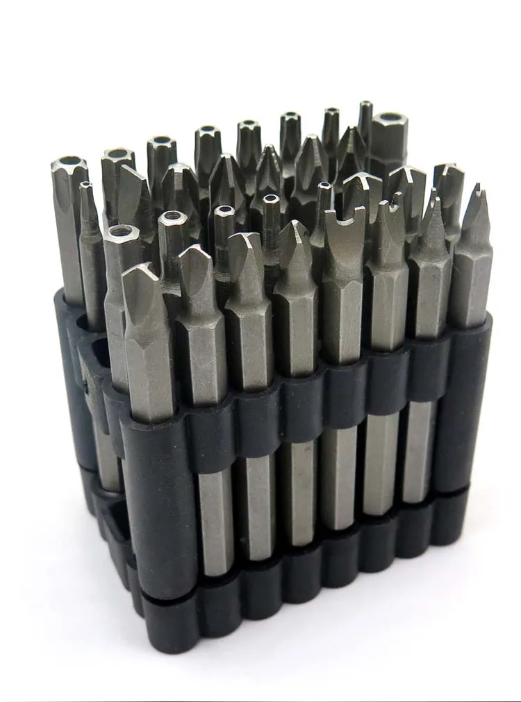 32 шт. Cr-V Набор отверток специальной формы с прорезями Phillips Torx Hex Pozidriv Bit 6,35 мм шестигранный хвостовик аксессуары для электроинструмента