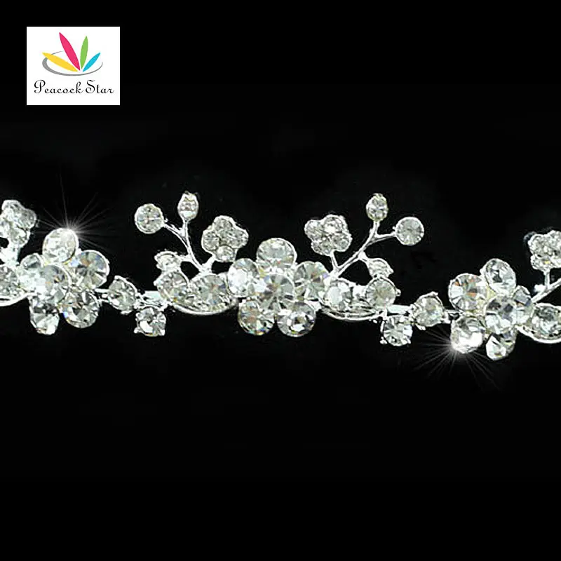 Павлин звезда Подружка невесты Свадебная вечеринка качество хрустальные цветы