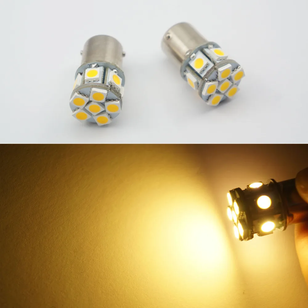 2 шт. 1156 382 6 В 12 SMD LED BA15S Обратный Задний Тормоз Хвост Стоп Включите Singal Света