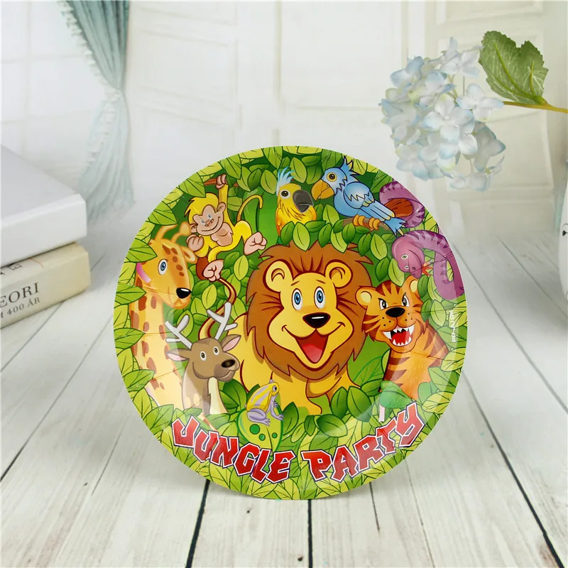 FUNNYBUNNY 7 дюймов красочные точки волнистые одноразовые бумажные тарелки партия