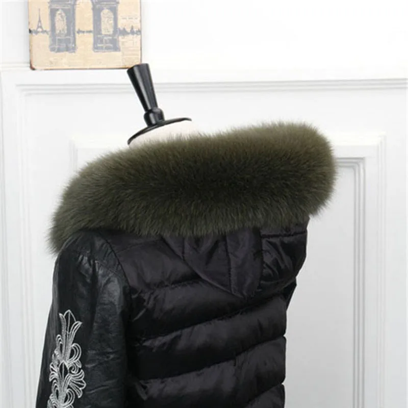 

Fox Fur Collar For Hood Shawl Natural Fox Fur Hood Trim Scarf Big Fur Collar 100% Real Fox Fur Collar Shawl Trim Custom Made