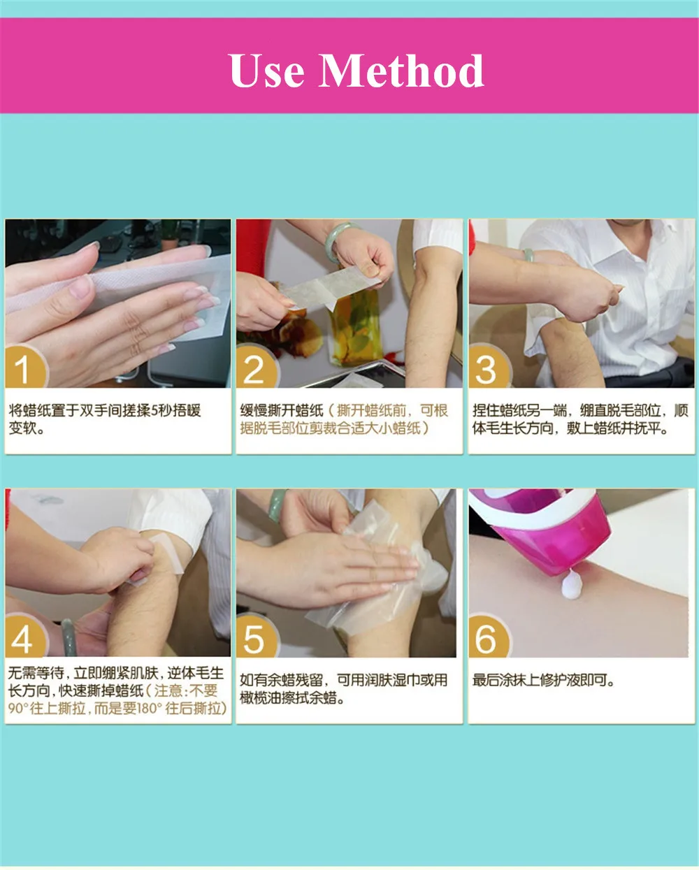 10 шт. = 5 листов нетканый депилятор для удаления волос на ногах|wax applicator|nonwoven materialwax
