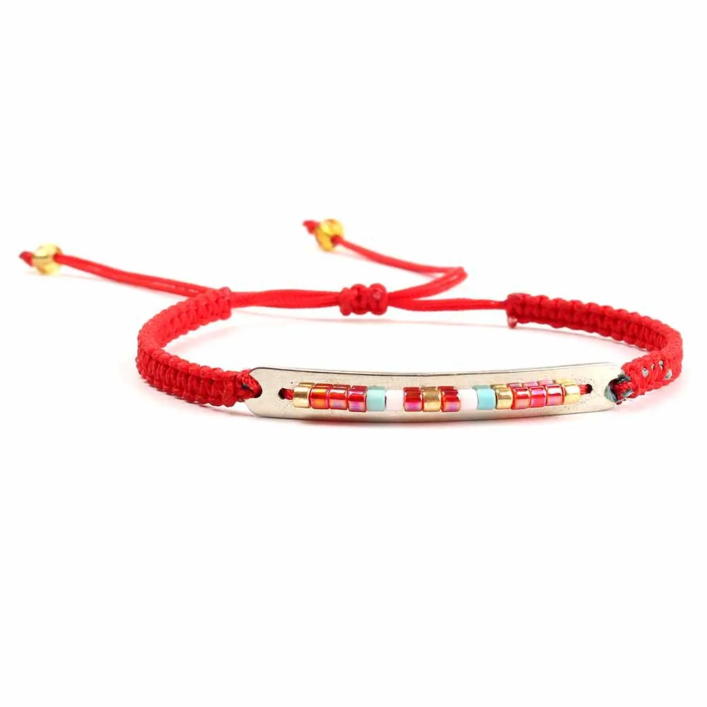 

WT-B463 WKT Miyuki Beads Bracelet Colored beans Bracelet Jewelry Fashion Charm Women Vintage Bracelets