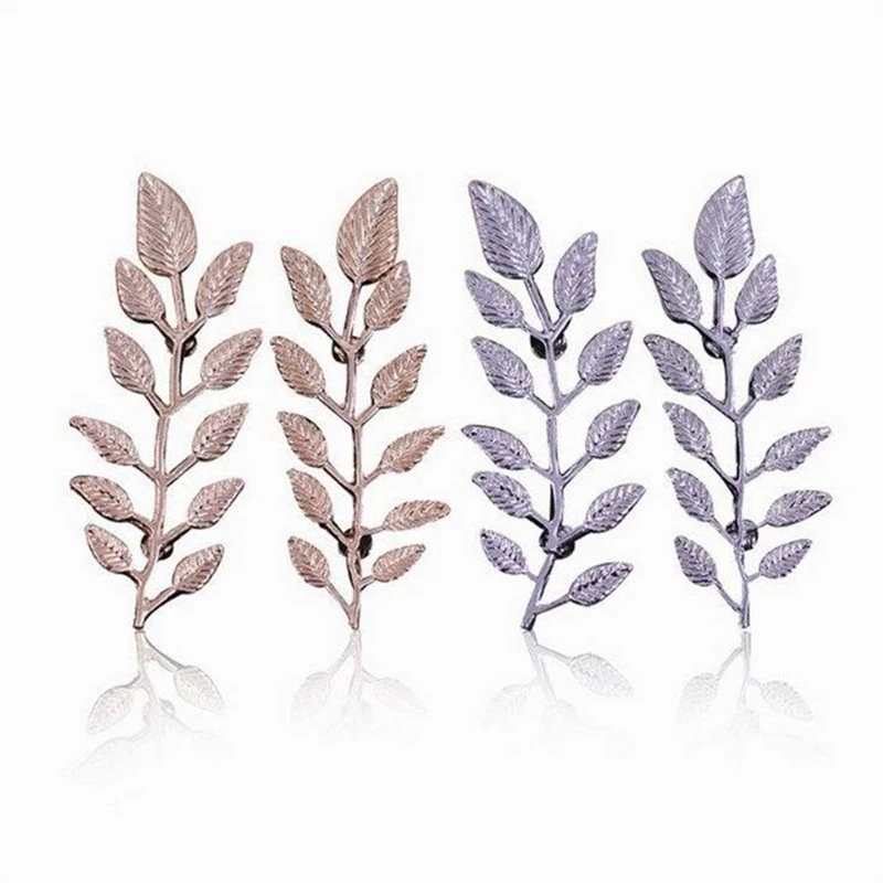 DoreenBeads 2x6 см Ретро листья значки элегантный лист Брошь булавка для женщин мужской