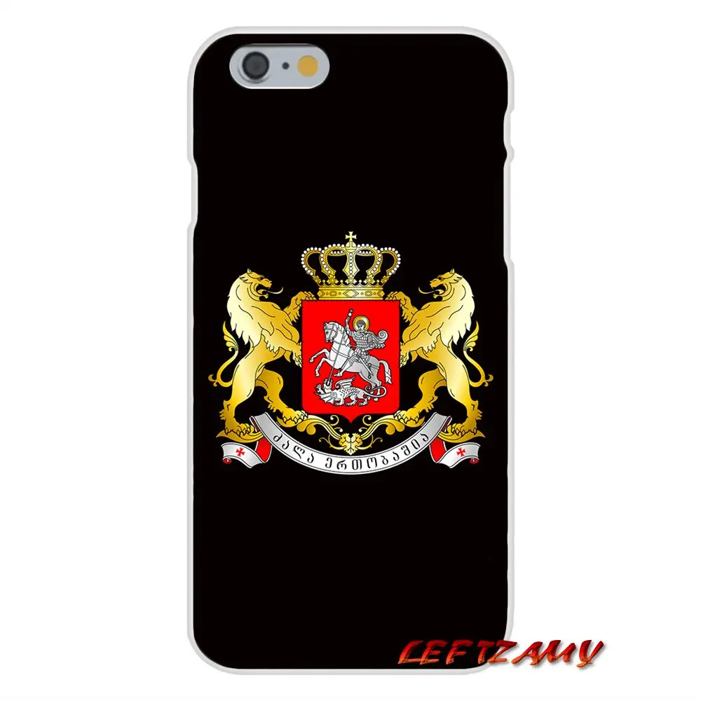 Эмблема национального флага Джорджии аксессуары чехлы для телефонов iPhone X XR XS MAX 4