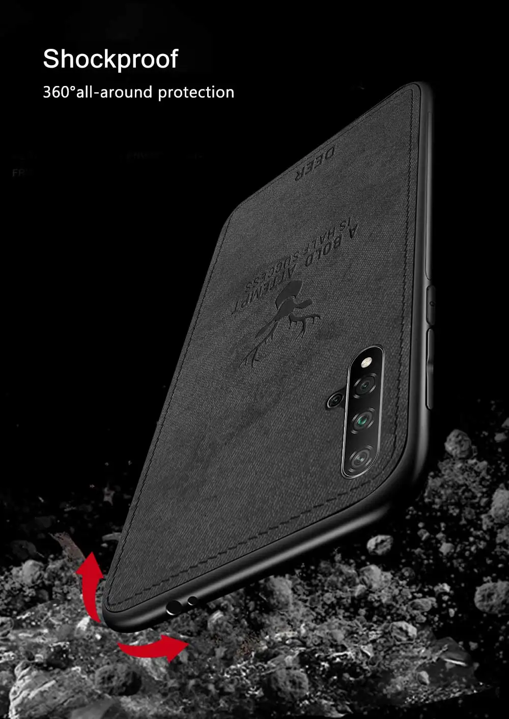 Keajor чехол для телефона для huawei honor 20 pro Чехол классическая ткань бампер мягкая силиконовая рамка задняя крышка для huawei honor 20 20pro