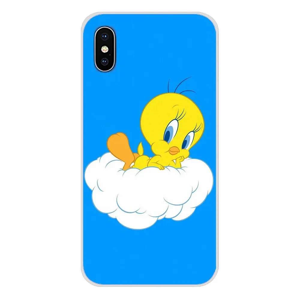 Мягкая прозрачная сумка Модный чехол Твити для Huawei Nova 2 3 2i 3i Y6 Y7 Y9 Prime Pro GR3 GR5 2017 2018