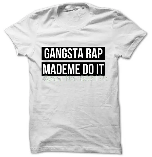 Футболка Gangsta Rap Made Me Do It женская футболка модная унисекс|Футболки| |
