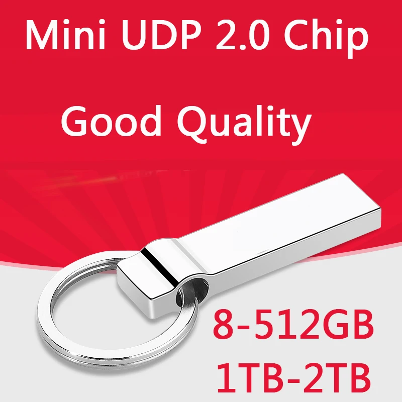 

Mini UDP 2.0 Waterproof Chip Usb Flash Drive 128gb Memory Stick Pen Drive 32gb 64gb Key Chain Flash Card Disk On Key 1TB 2TB
