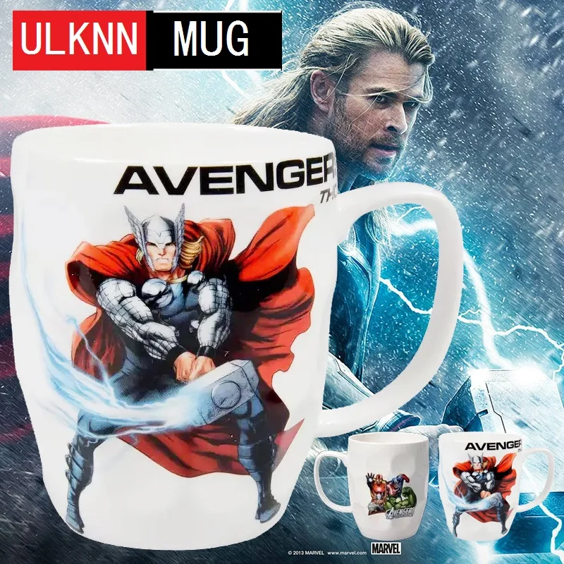 ULKNN Супер Герои Мстители League тема керамические кружки Капитан Америка Железный