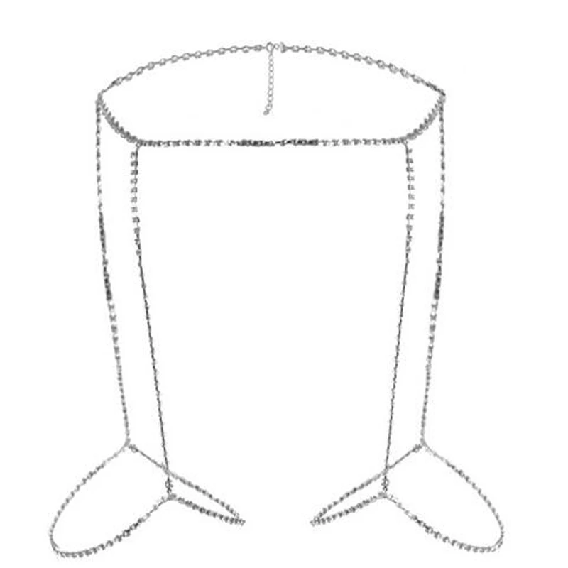 Модная эротичная золотая цепочка на бедро в европейском и американском стиле