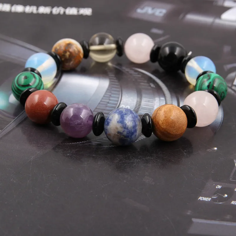 Красочные хрустальные бусины из натурального камня 8 мм 10 12 браслет на запястье в