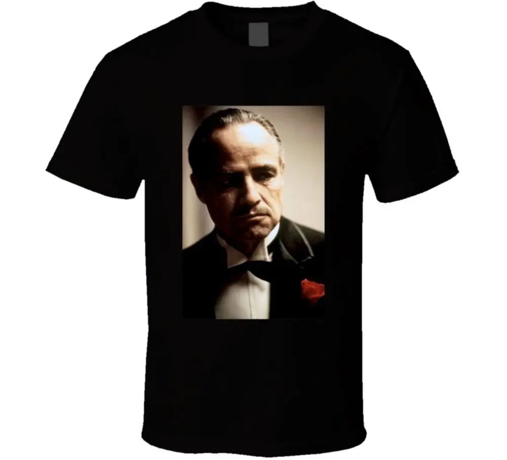 Godfather Don Vito Corleone Brando Mafia Movie Fan футболка крутая Повседневная мужская Унисекс Новая