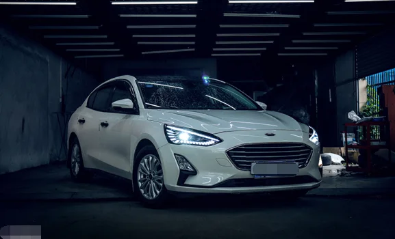 2 шт. светодиодный головной светильник s для ford focus Автомобильный светодиодный светильник s двойной ксеноновый Объектив Автомобильные аксессуары дневные ходовые огни противотуманный светильник