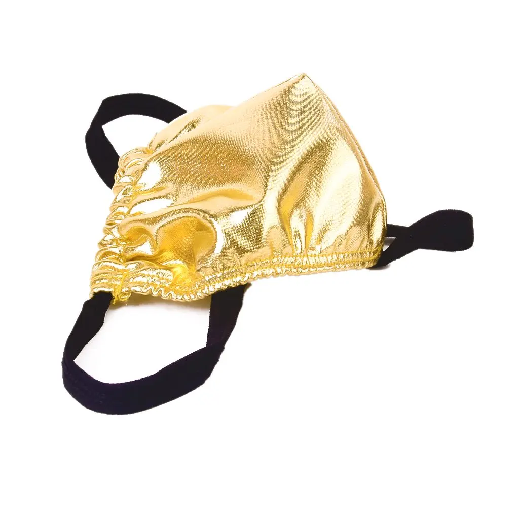 

MYTL Sexy Men's Spandex Underwear Thong Bikini T-back -Golden