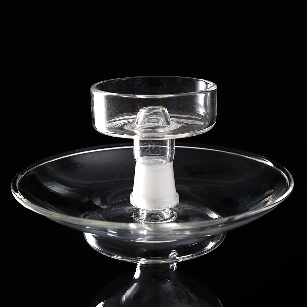 1 шт. Женская стеклянная чаша для кальяна с одним большим отверстием светодиодный