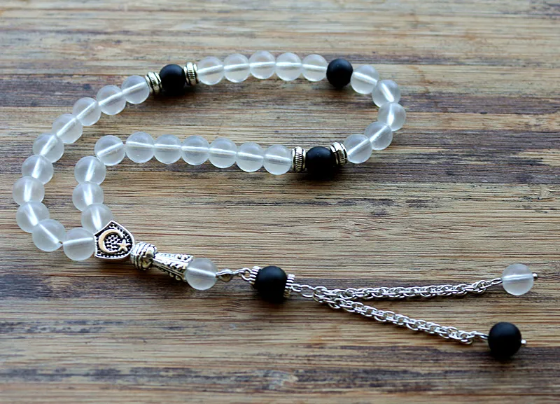 8 мм белые матовые бусины с очаровательной круглой формой 33 молитвенные