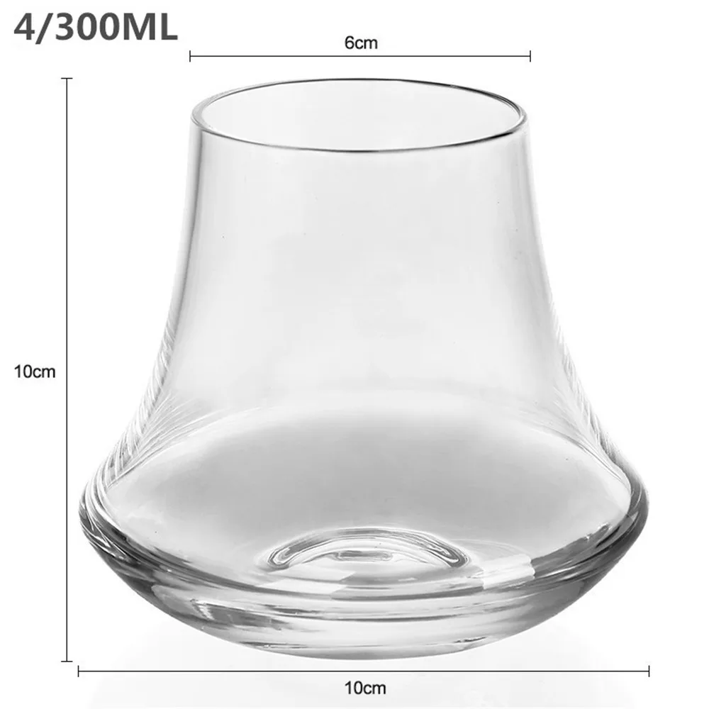 4-300ML Креативные бокалы для виски, бокалы для вина, не содержит свинца, толстое дно, бокалы для виски, пивная Питьевая чашка для домашнего бара, вечерние, свадебные подарки - Цвет: 4-300ML