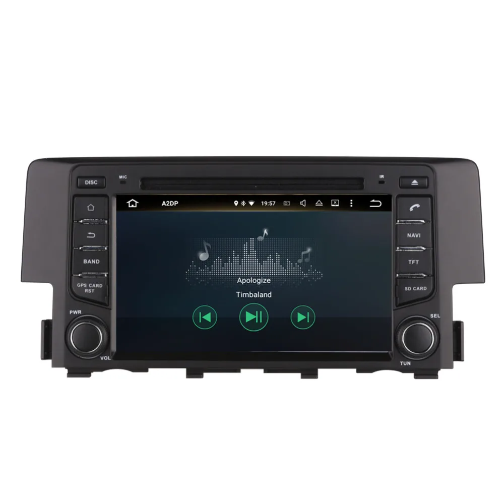 4 ГБ ОЗУ Android 8 0 Восьмиядерный автомобильный ПК GPS головное устройство для Honda Civic