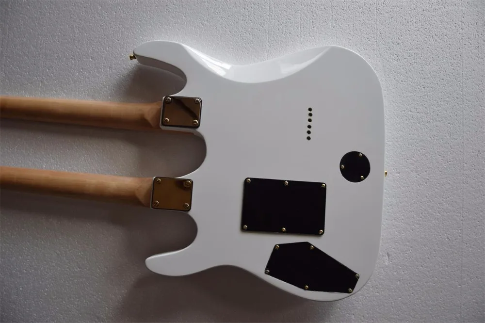 Новинка 2017 года Одежда высшего качества двойной шеи Крамер Гитары Флори розовое