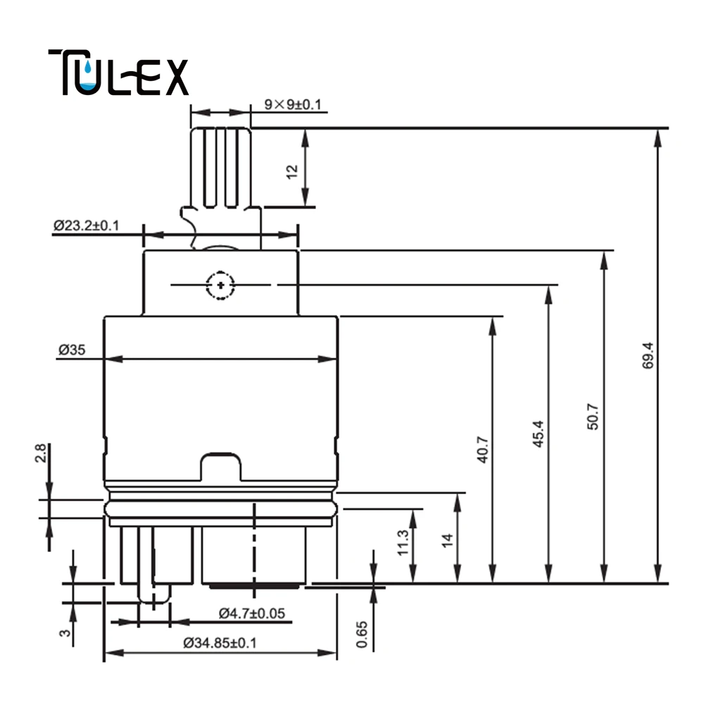 TUELX 35 мм кран клапан основной смеситель переключатель Замена части смеситель картридж с дистрибьютором аксессуары для ванной комнаты