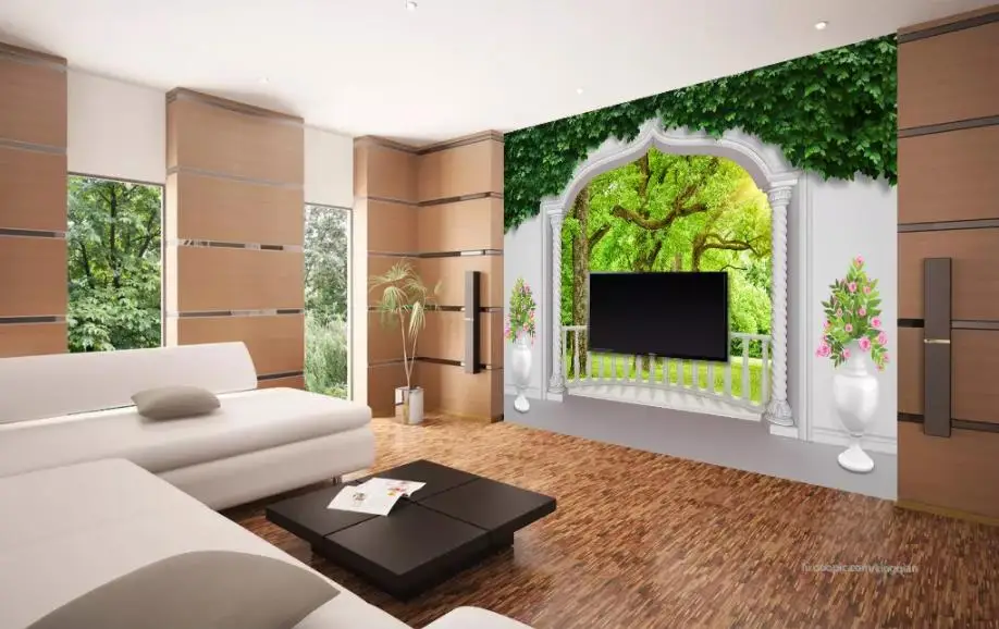 

3D Custom wallpaper Woods landscape wallpaper for walls in rolls 3d background wall wallpaper for walls 3 d