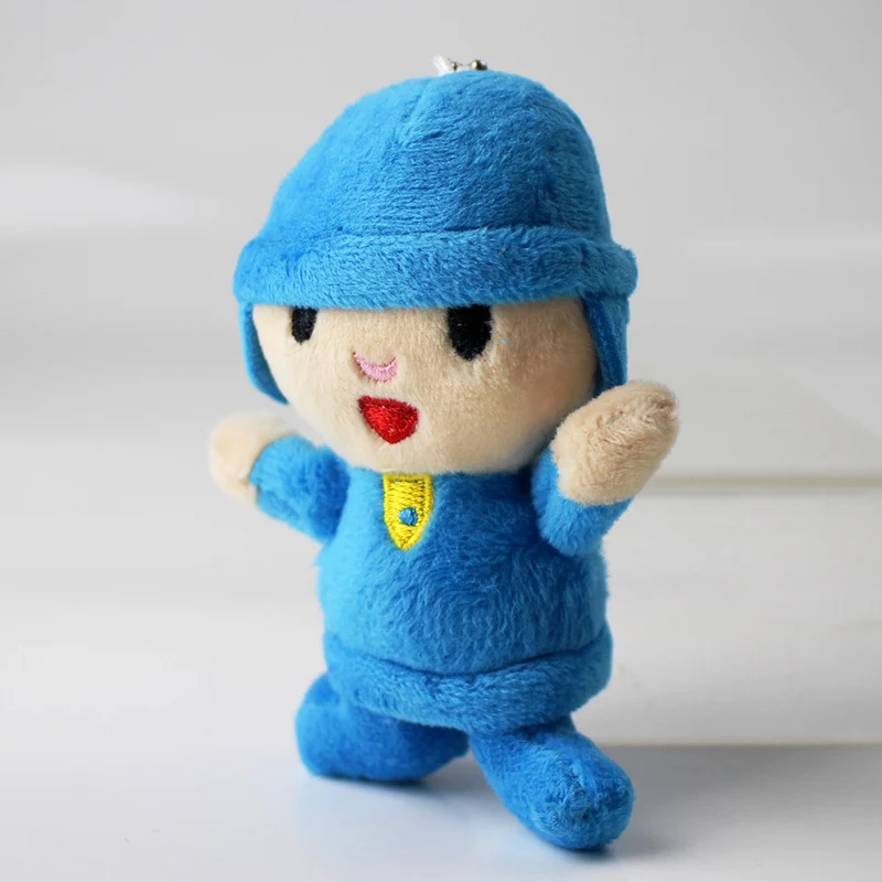 10 см Pocoyo плюшевая игрушка умный мальчик Pocoyo Мягкая кукла-брелок для ключей Подвески Подарки для детей