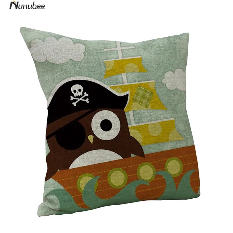 Мультфильм любовь сова наволочка хлопок белье Валентина сиденье стула и обратно