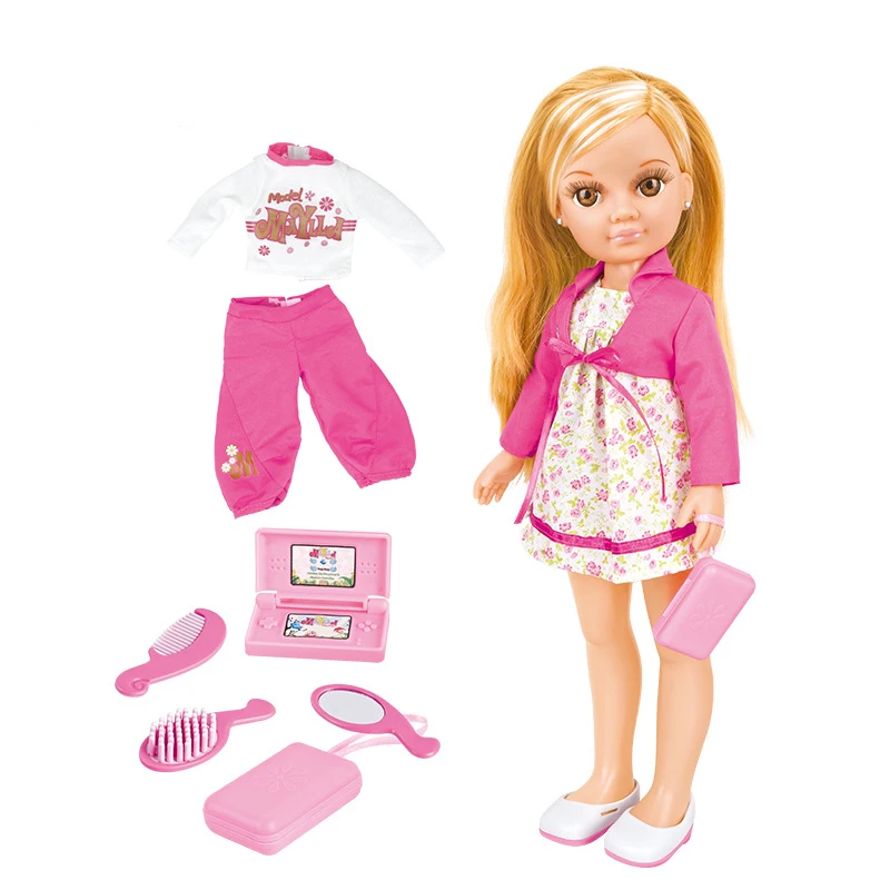 Бесплатная доставка 17 &quotBJD кукла с платьем одежда гребень аксессуары