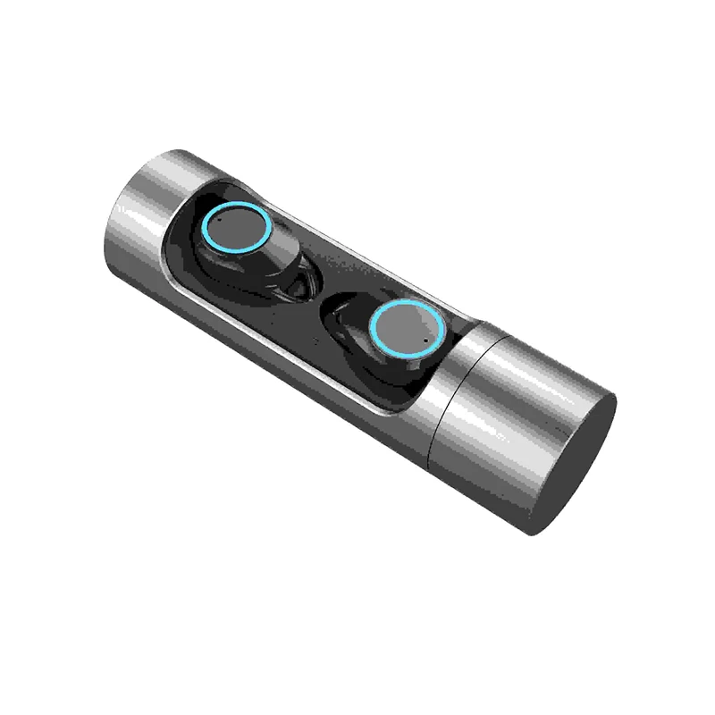 Серый Беспроводные наушники UNIJULIFE Ture Mini TWS, bluetooth-гарнитура IPX7, водонепроницаемый дисплей с аккумулятором Bluetooth, с зарядным устройством, 1000 мА/ч - Цвет: Серый