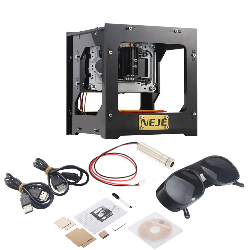 

1000mW High Speed cnc router Mini USB Laser Engraver laser cutter DIY Engraving Machine + 1000mW 405nm Violet Light Laser Head