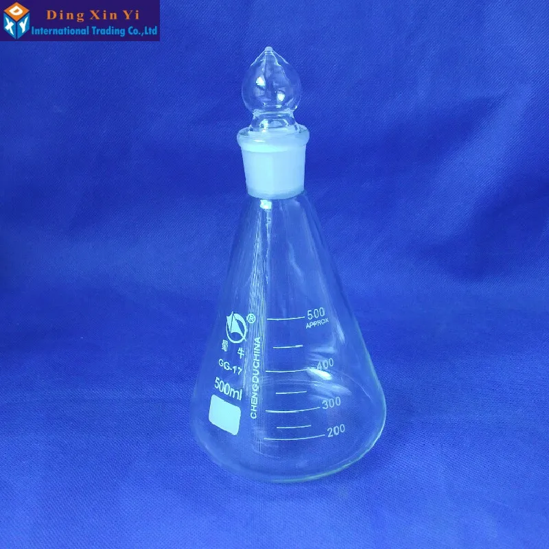 1 шт. стеклянная коническая колба с крышкой 500 мл|flask hip|glass nailfileglass salt and pepper |