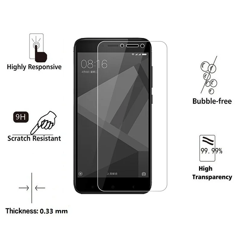 Для Redmi 4X9 H твердое закаленное стекло для Xiaomi Redmi4X защитная пленка sklo|glass for xiaomi|glass