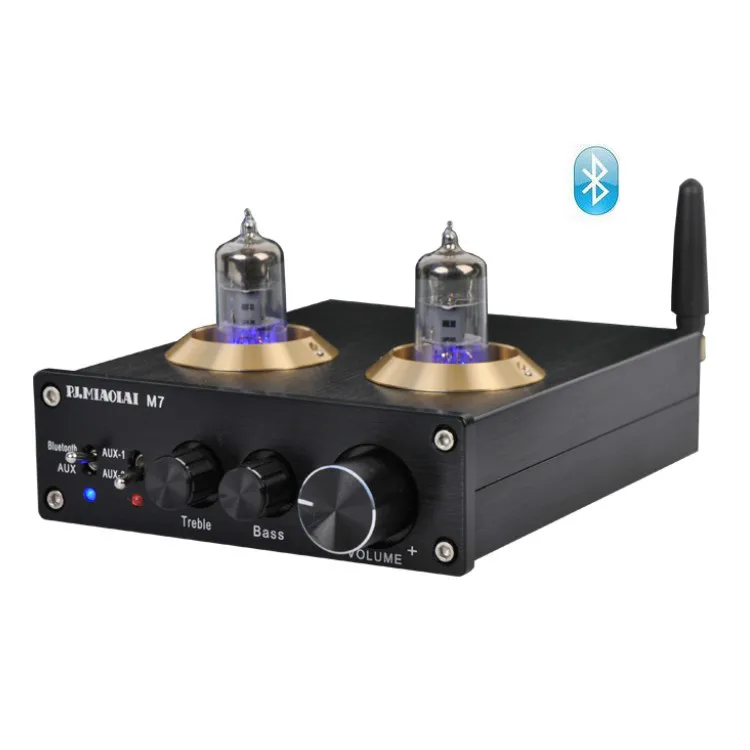 GHXAMP Bluetooth 6J1 ламповый желчный предусилитель усилитель 3,5 стерео HIFI DC 12 В ламповый предусилитель с высоким басовым регулятором тона 1 шт