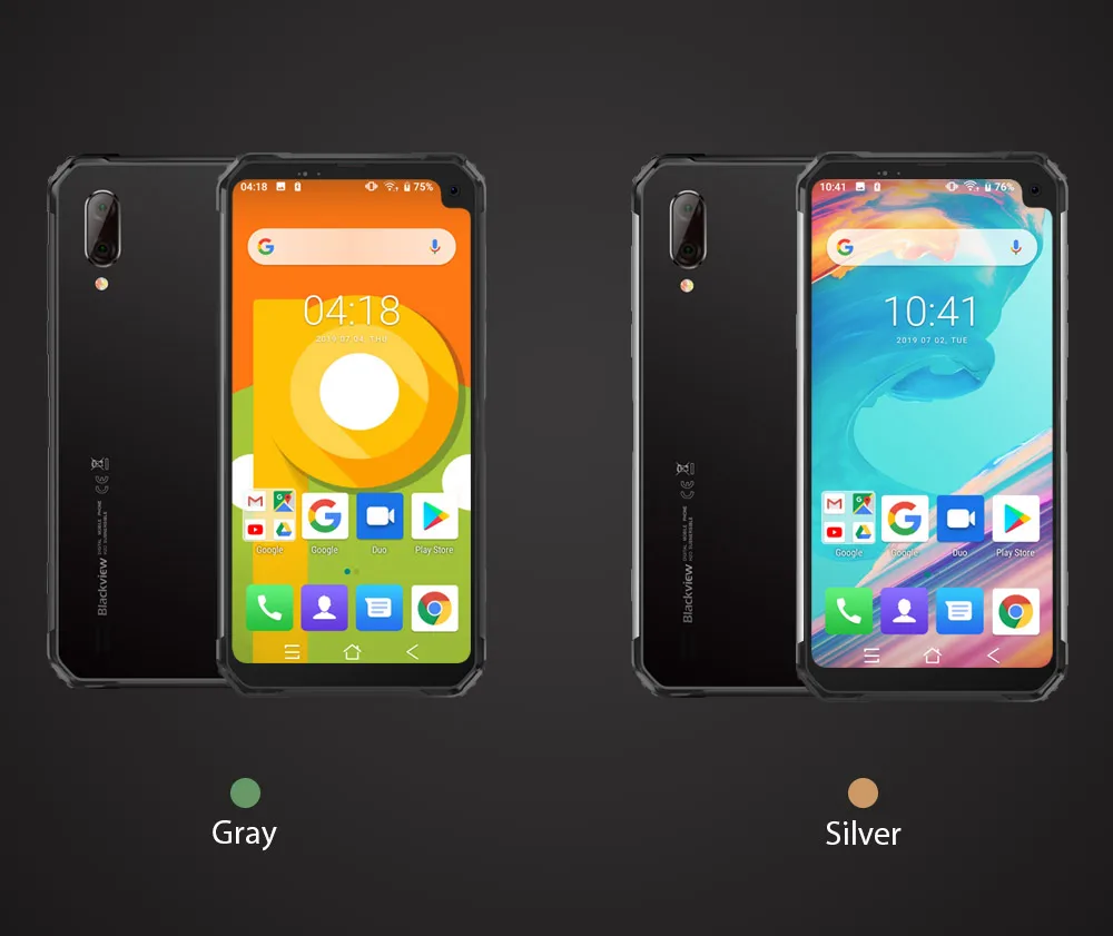 Blackview BV6100 6,8" Gorilla glass экран смартфон Android 9,0 IP68 Водонепроницаемый 5580 мАч 3 ГБ+ 16 Гб gps+ ГЛОНАСС NFC мобильный телефон