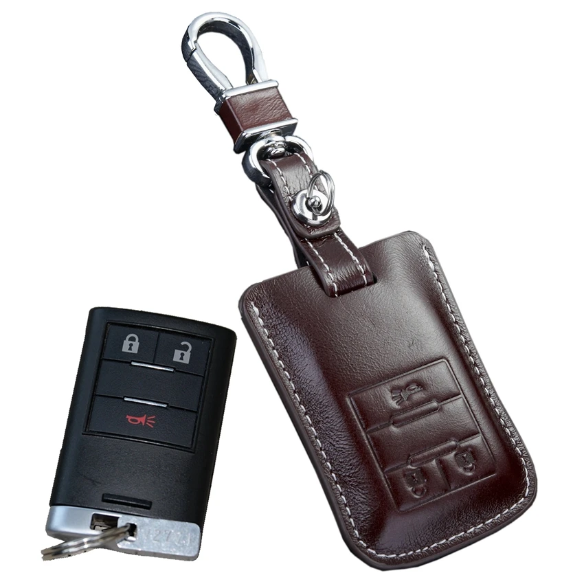 Кожаный чехол для автомобильного ключа Fob Chevrolet Captiva 2015 2014 2016 2017 без Chevy держатель