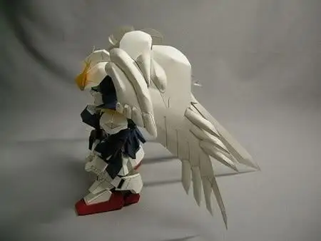 SD летающее крыло Zero Gundam 3D бумажная модель Сделай Сам игрушка ручной работы |