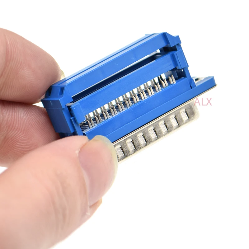 5PCS DIDC25 DB25 MALE serial port CONNECTOR IDC crimp Type D-Sub COM CONNECTORS 25pin plug 25p Adapter FOR ribbon cable wire - купить по