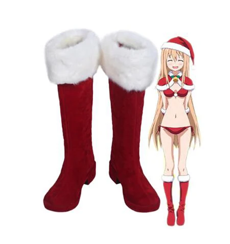 

Гимуто! Umaru-chan My Two-Faced Little Sister Umaru Doma/Рождественские ботинки для костюмированной вечеринки; Обувь для Хэллоуина; Вечерние женские туфли; Аксессуары