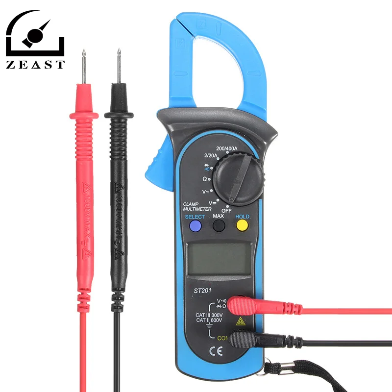 Цифровой мультиметр зажим тестер сопротивления омметра переменного/постоянного