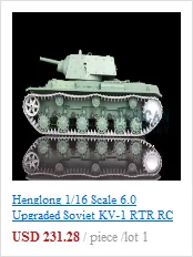 2,4G Henglong 1/16 весы 6,0 Пластик Ver советский KV-1 RTR радиоуправляемая модель танка 3878 TH12633