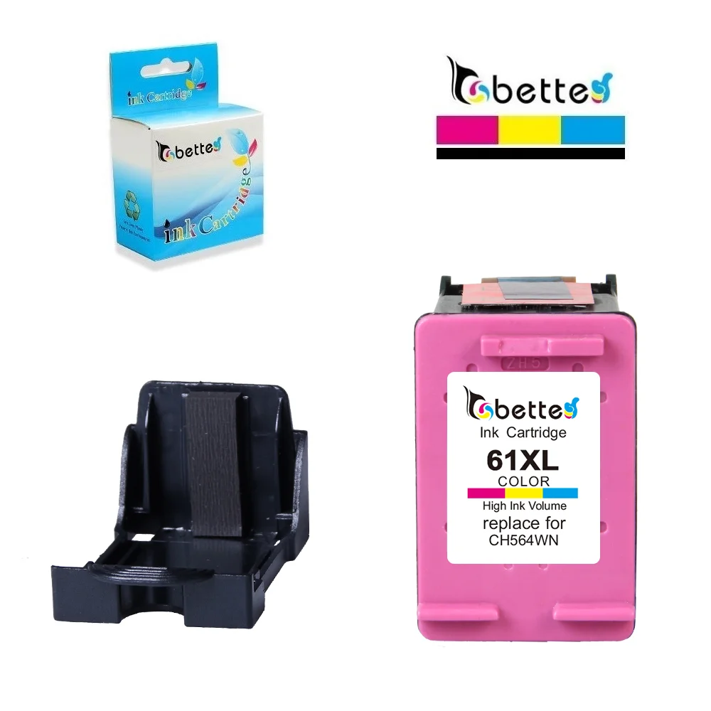 Замена чернильных картриджей BETTE для HP 61 61XL hp61 Officejet 2620 2624 4630 4631 4632 4634 4635 4636 ENVY 4639 5534