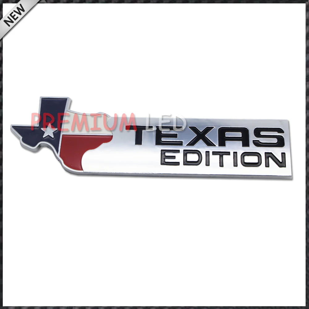 (1) хромированная отделка 3D эмблема Texas Edition значки для Ford F-150 F-250 F-350 (также