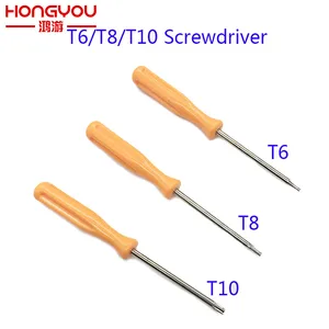 200 шт. для контроллера XBOX 360 HDD с отверстием штрих-кода звездообразная отверткаотвертка Т8 Т6 Т10 отвертка